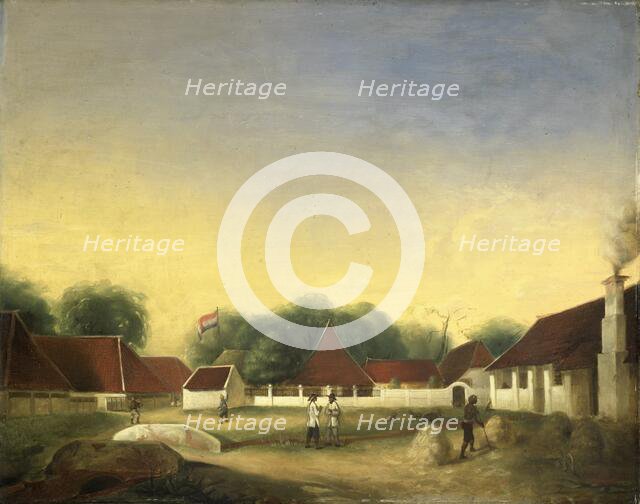 A Sugar Factory (?) on Java, 1849. Creator: Herman Theodorus Hesselaar.