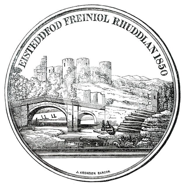 The Rhuddlan Royal Eisteddfod Prize Medal, 1850. Creator: Unknown.