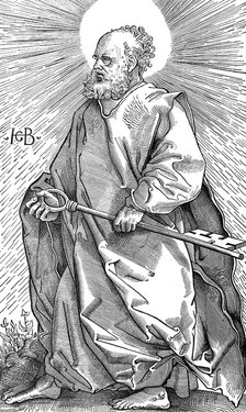 St Peter holding his symbol of a key, c1490-1550. Artist: Hans Baldung