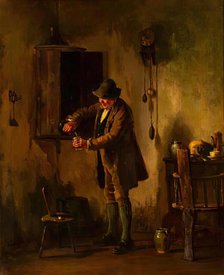 Interior of an Irish Cottage. Creator: Howard Helmick.