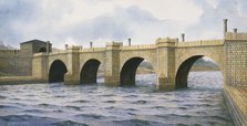 Hadrian's Wall Chesters Bridge Abutment, c2nd century, (c1990-2010). Artist: Frank Gardiner.