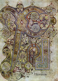 The Monogram Page, 800 AD, (20th century). Artist: Unknown