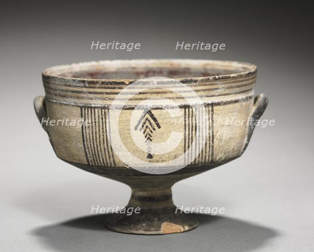 Footed Bowl, c. 850-750 BC. Creator: Unknown.