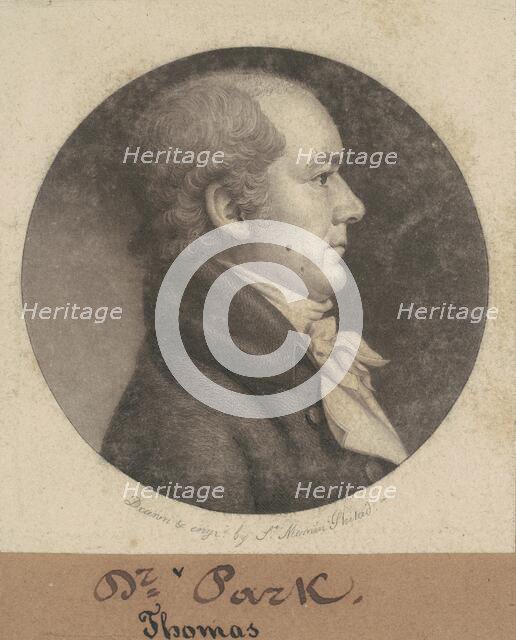 Thomas Parke, 1802. Creator: Charles Balthazar Julien Févret de Saint-Mémin.