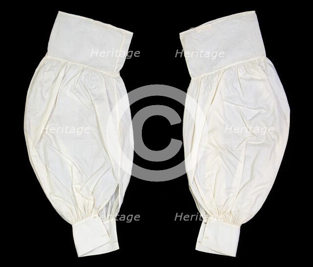 Undersleeves, American, ca. 1860. Creator: Unknown.