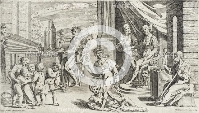 Trades Practiced in Bologna, c1640. Creators: Agostino Parisini, Francesco Curti.