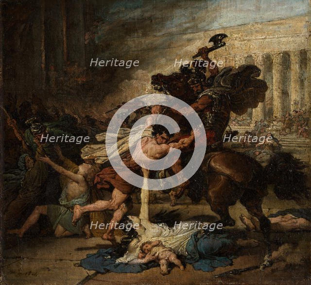 The Sack of Jerusalem by the Romans, 1824. Creator: François Joseph Heim.