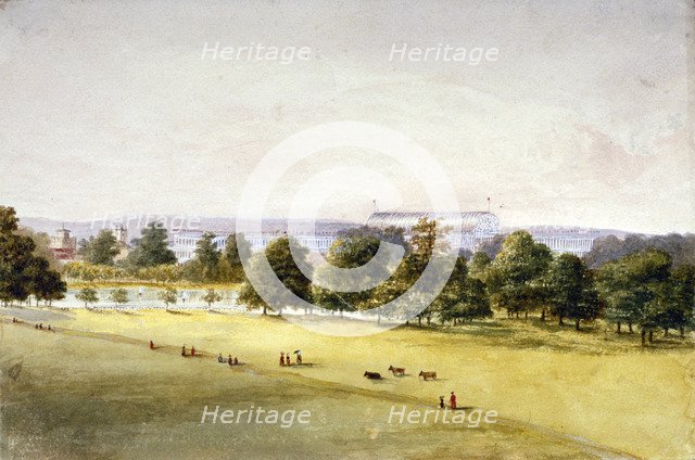 Hyde Park, Westminster, London, 1851. Artist: Anon