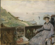 On the Terrace, 1874. Creator: Morisot, Berthe (1841-1895).