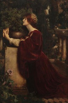 Isabella and the Pot of Basil, c1904. Creator: Nowell, Arthur Trevethin (1862-1940).