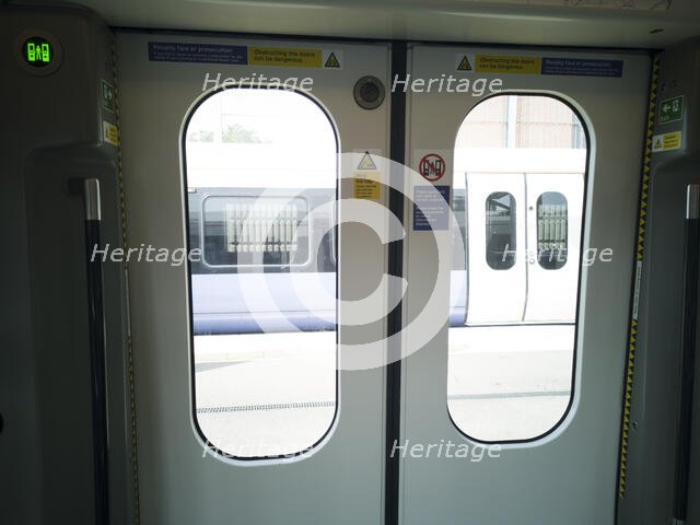Elizabeth Line, Abbey Wood, London, UK, May 2022. Creator: Ethel Davies.