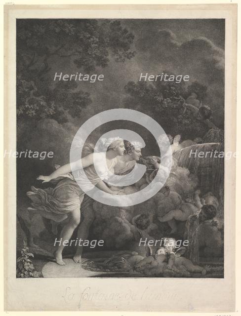 La Fontaine d'Amour, 1785. Creator: Nicolas-Francois Regnault.