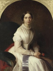 Ann Lovisa Lagerhjelm, born of Geijerstam, 1824-1891, 1851. Creator: Uno Troili.
