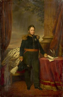 Portrait of King William I of the Netherlands (1772-1843), Between 1833 and 1839. Creator: Hulst, Jan Baptist, van der (1790-1862).