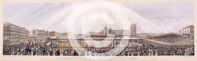King George IV's Coronation Procession, London, 1821. Artist: Anon