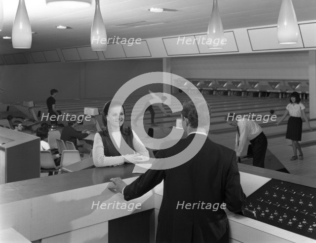 Interior of Silver Blades ice rink and bowling alley, Sheffield, South Yorkshire, 1965.  Artist: Michael Walters