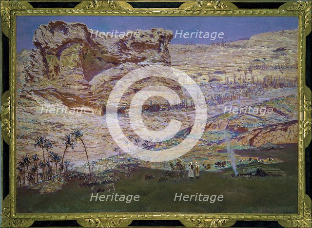 The cave of the prophets' (Lebanon), by Muñoz Degrain, oil, 1912.