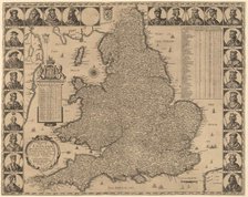 A New and Exact Mappe of England, 1644. Creator: Wenceslaus Hollar.