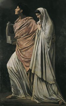 Orpheus and Eurydice, 1868-1869. Creator: Anselm Friedrich Feuerbach.