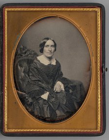 Untitled (Portrait of Seated Woman), 1860. Creator: John Adams Whipple.