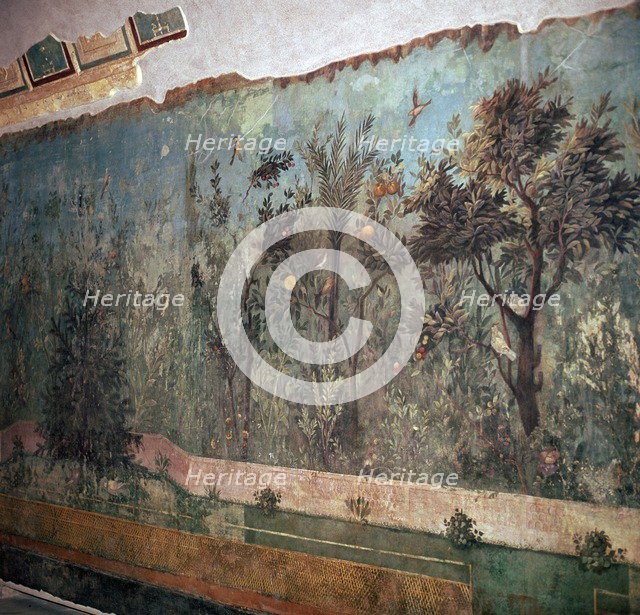 Painted room from Livia's villa, c.1st century BC. Artist: Unknown