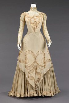 Evening dress, American, ca. 1890. Creator: Herbert Luey.