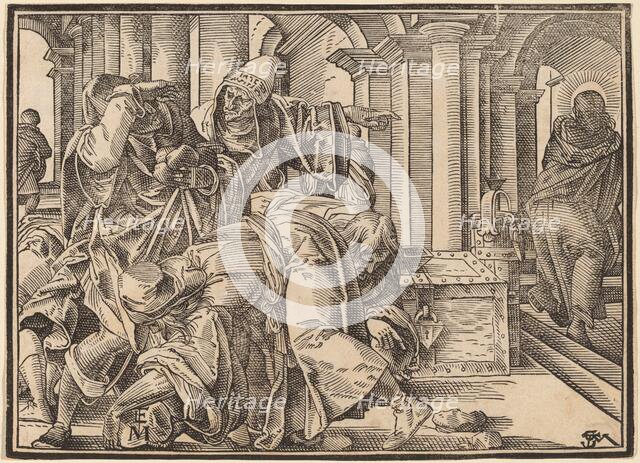 Christ Tells His Disciples of the Last Judgment, published 1630. Creator: Christoph Maurer.