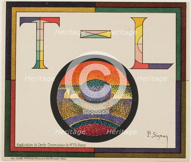 Chromatic Circle, 1888. Creator: Paul Signac.