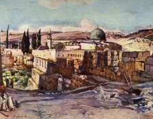 'The Mosque of El Aksa from Inside the South Wall of Jerusalem', 1902. Creator: John Fulleylove.