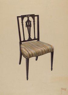Side Chair, 1935/1942. Creator: Paul Farkas.