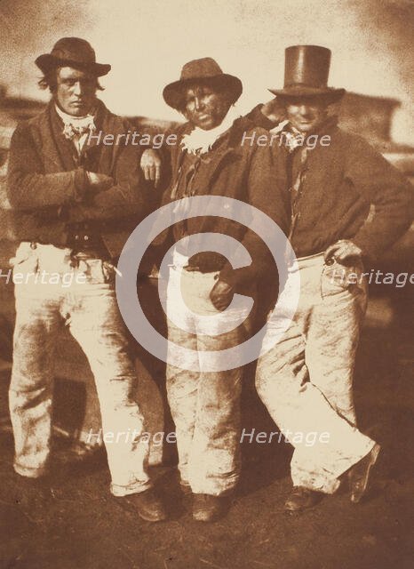 Alexander Rutherford, William Ramsay, and John Liston, Newhaven, 1843/47, printed c. 1916. Creators: David Octavius Hill, Robert Adamson, Hill & Adamson.