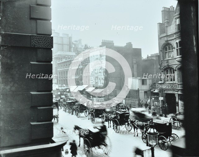 Horse-drawn vehicles in High Holborn, London, 1898. Creator: Unknown.