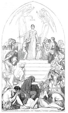 Cartoon (85) An Allegory of Justice...from the exhibition in Westminster Hall, 1845.  Creator: Unknown.