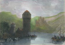 'Tower of Niederlahnstein', 19th cenrury. Artist: Edward Goodall.