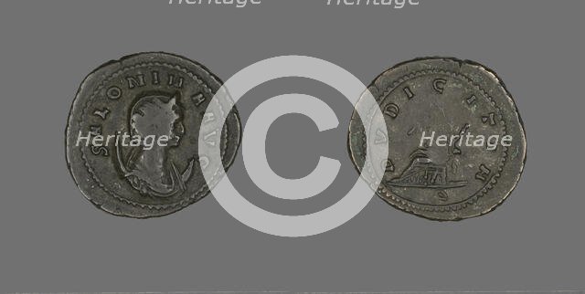 Coin Portraying Empress Salonina, 256. Creator: Unknown.