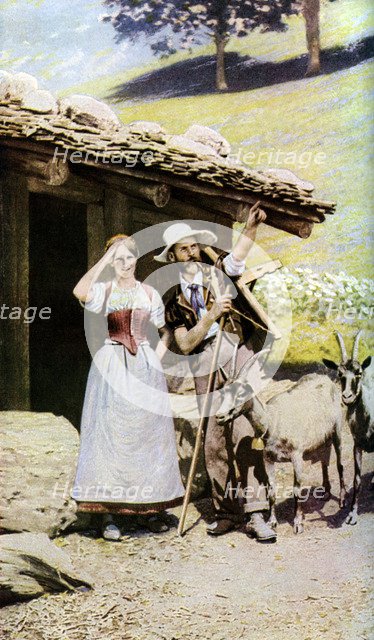 Natives of the Canton of Bern, Switzerland, c1924. Artist: Unknown