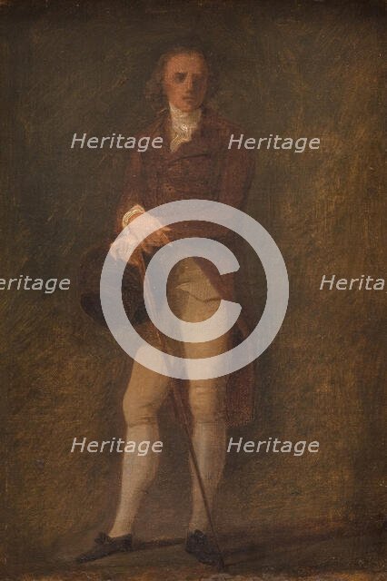 Portrait sketch of the painter N.A. Abildgaard (?), 1760-1802. Creator: Jens Juel.