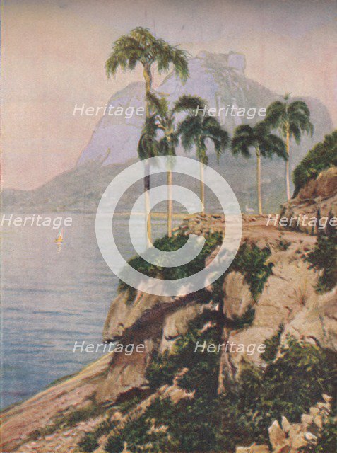 'the hill of Gavea - Vistas That Enchant The Eye Along The Winding Coast of Rio De Janeiro', c1935. Artist: Unknown.