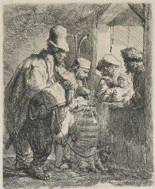 The strolling musicians, c.1635. Creator: Rembrandt Harmensz van Rijn.