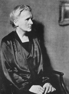 Marie Curie, Polish-born French physicist, 1929. Artist: Unknown