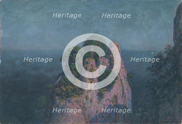 Seascape with Rocks, early 20th century. Creator: Dezider Czölder.