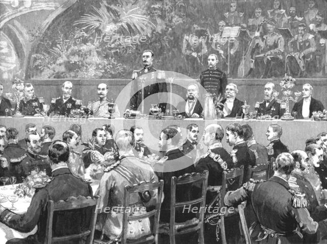 ''The Visit of the French Fleet: The Banquet at the Town Hall', 1891. Creator: Frank Dadd.