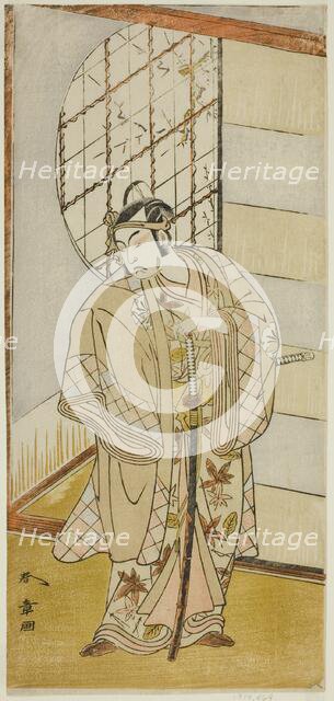 The Actor Matsumoto Koshiro IV as Matsuo-maru in the Play Sugawara Denju Tenarai..., c. 1773. Creator: Shunsho.