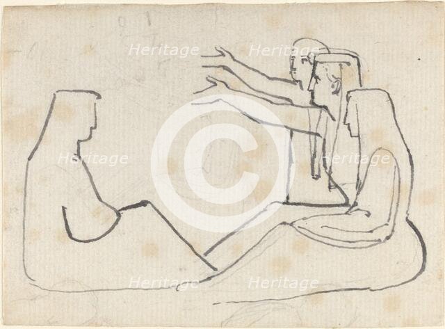Four Seated Figures. Creator: John Flaxman.
