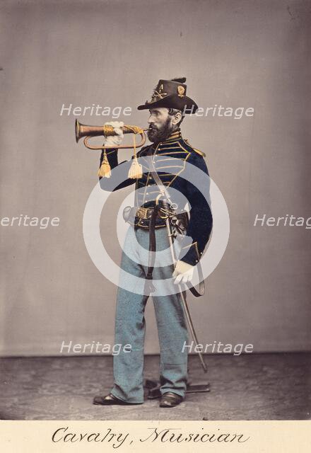 Cavalry, Musician, 1866. Creator: Oliver H. Willard.