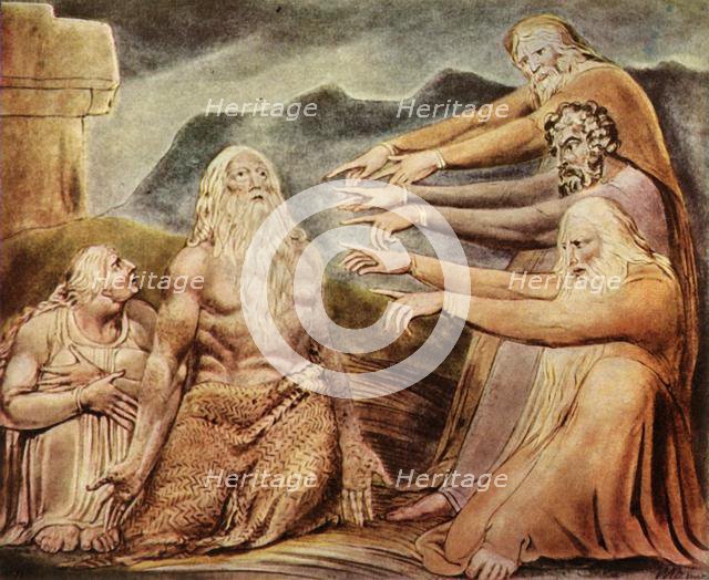 'The Just Upright Man Is Laughed To Scorn', c1825, (1943).  Creator: William Blake.