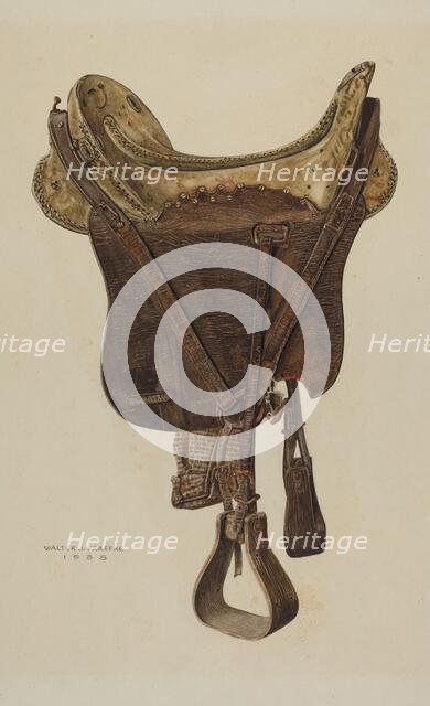 McLellan Saddle, 1938. Creator: Walter Praefke.