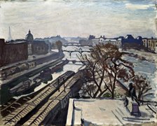 'View of the Seine and the Statue of Henry IV', c1906.  Artist: Albert Marquet