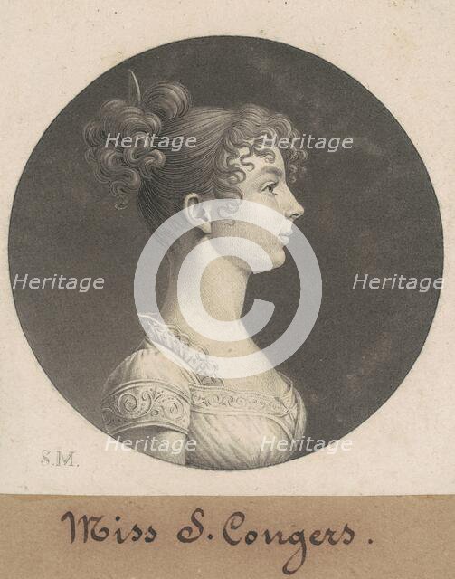 Sarah C. Conyers, 1808. Creator: Charles Balthazar Julien Févret de Saint-Mémin.