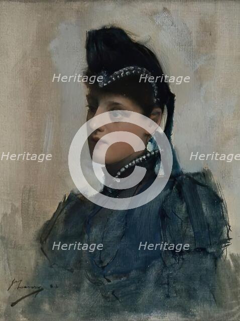 Portrait of a Young Woman, 1888. Creator: Sir John Lavery.